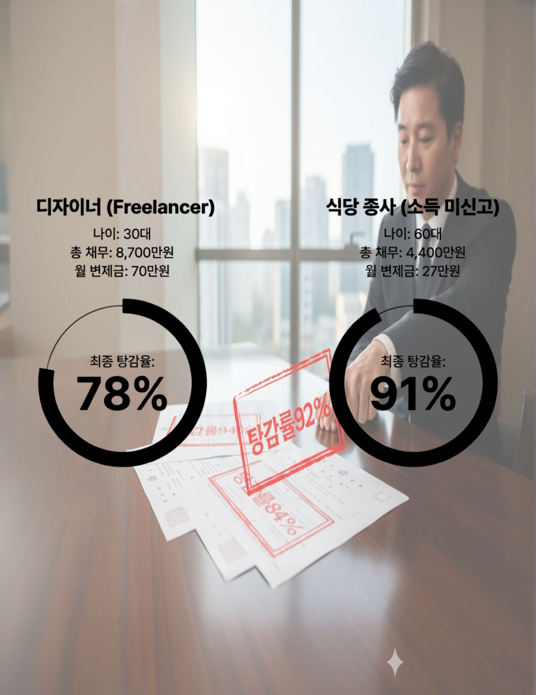 다분야 탕감 사례 1