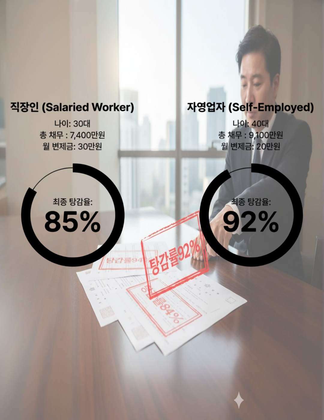 다분야 탕감 사례 2