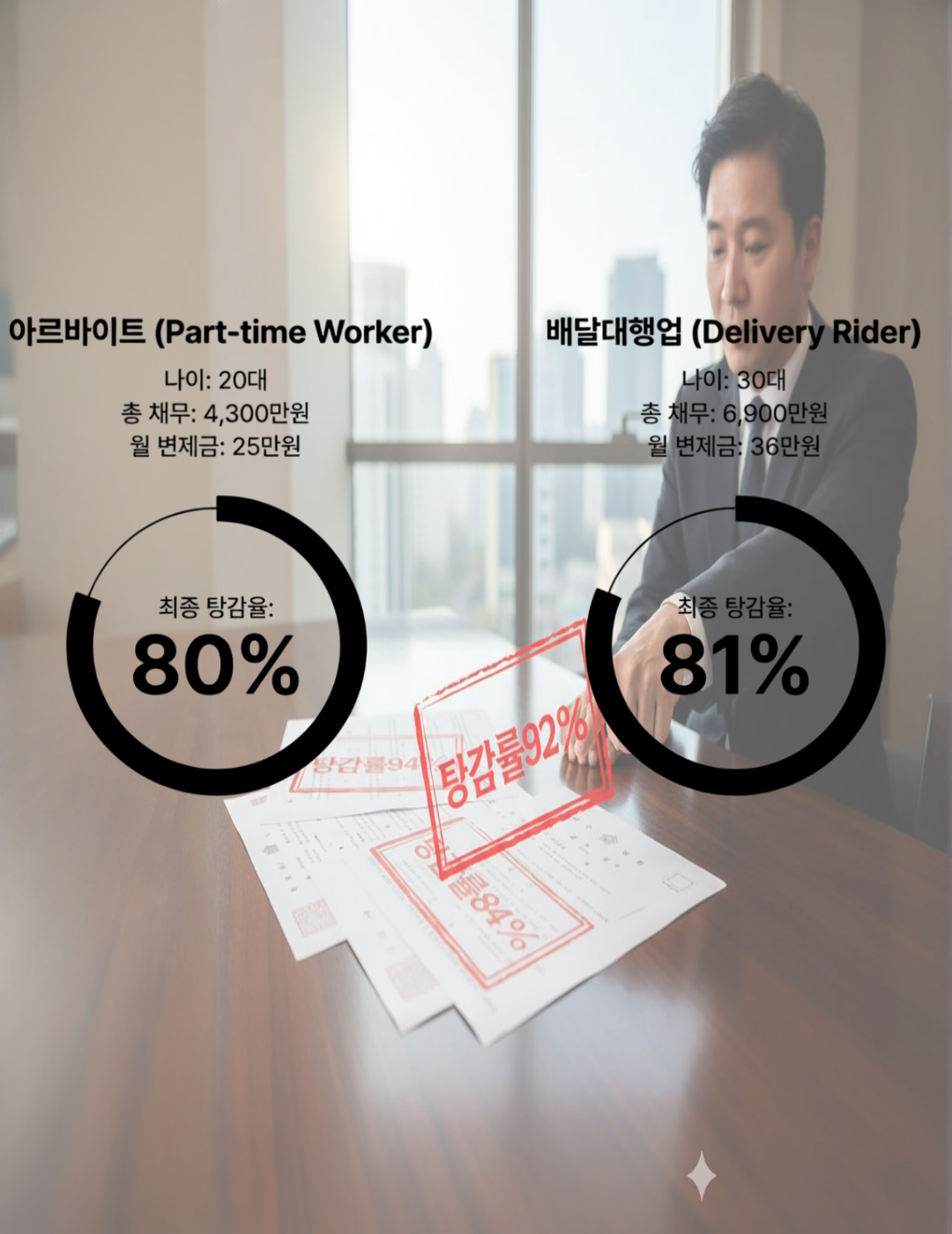 다분야 탕감 사례 3